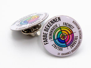 Farbe bekennen: Anstecker zum Schützenfest 